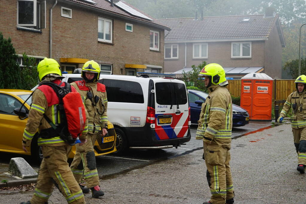 Veel rookontwikkeling bij brand in schuur