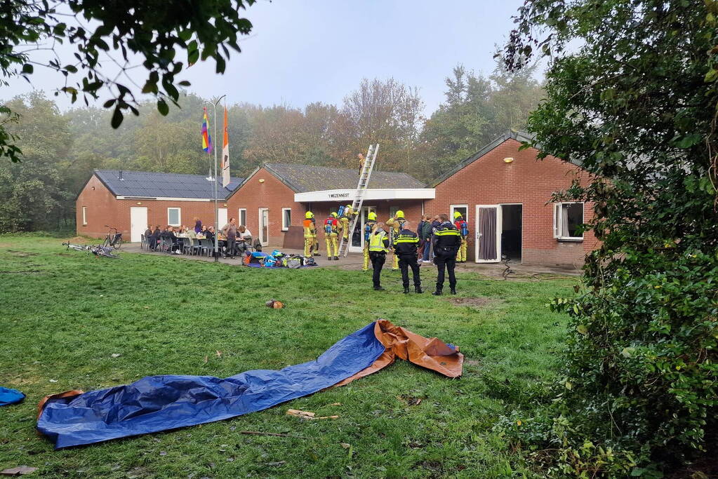 Brand in gebouw van scouting
