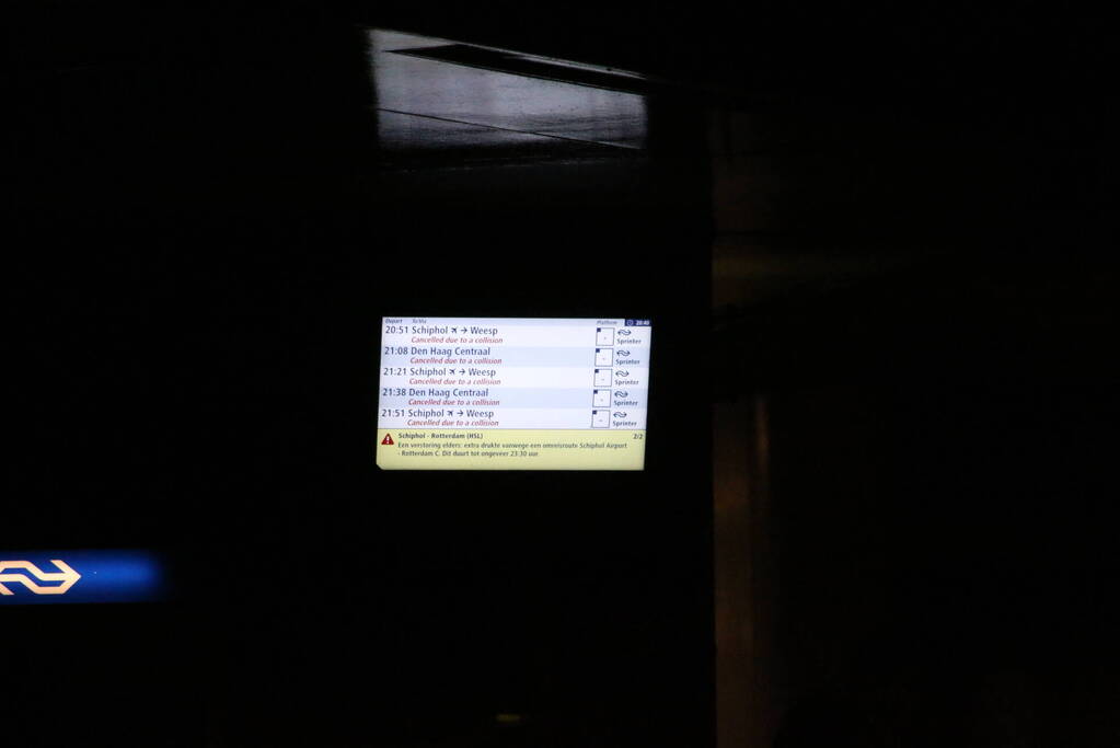 Treinverkeer vertraagd na aanrijding