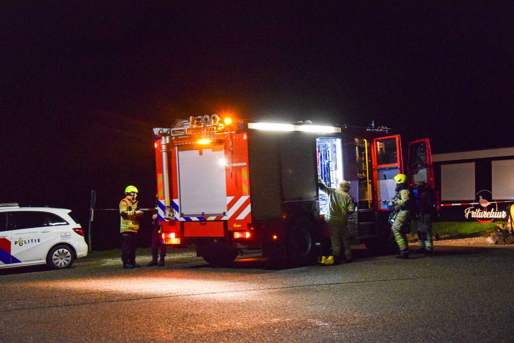 Handhavers onwel door flinke gaslekkage