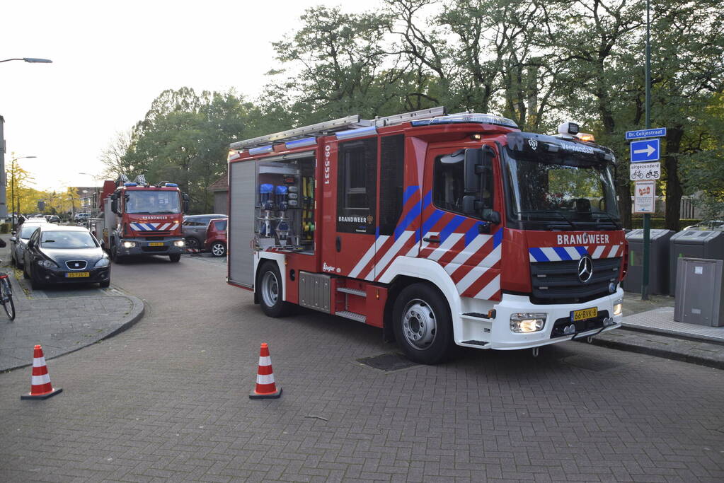Brandweer verwijdert loshangende tak