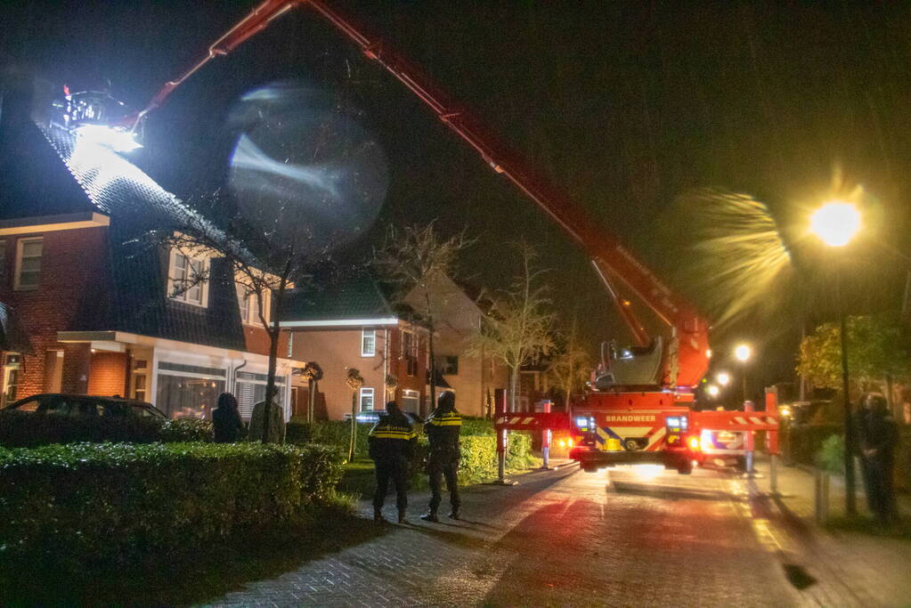 Brandweer ingezet voor brand in schoorsteen