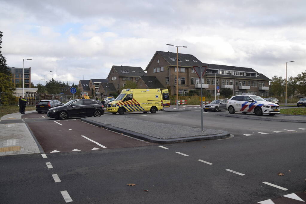 Fietser geschept door automobilist