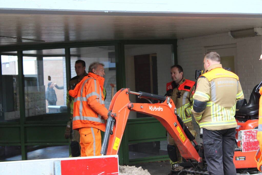 Gaslekkage door werkzaamheden