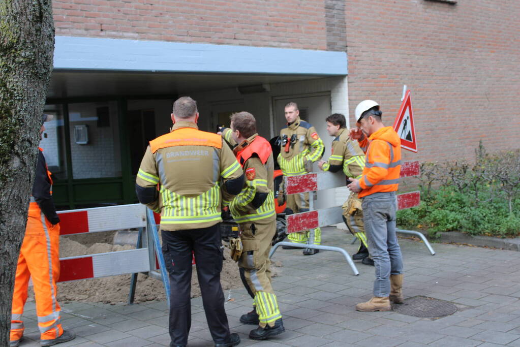 Gaslekkage door werkzaamheden