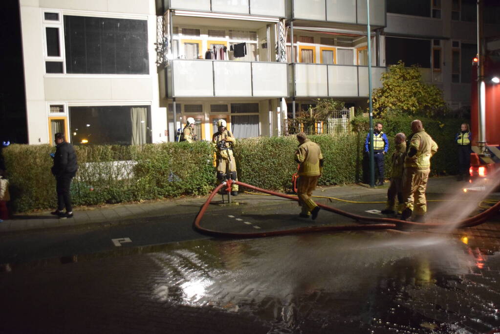 Brand in appartement snel geblust