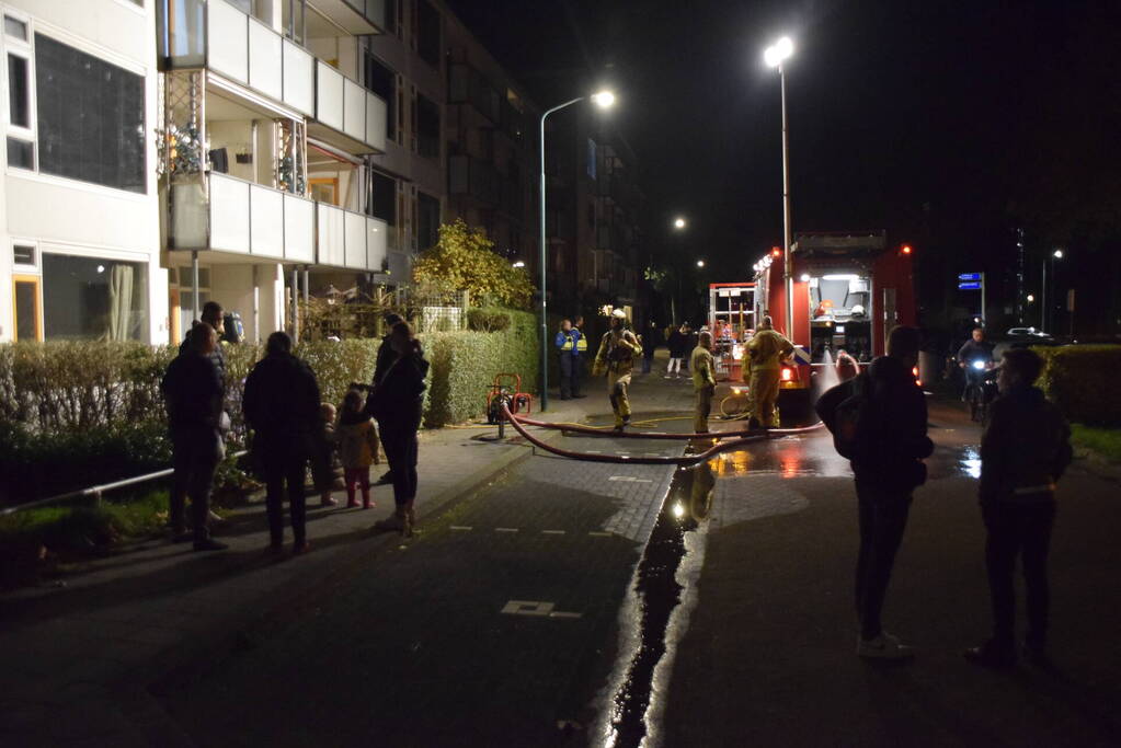 Brand in appartement snel geblust