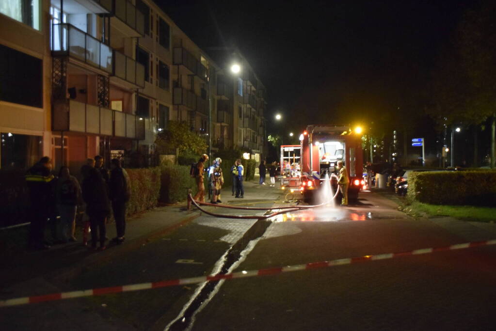 Brand in appartement snel geblust