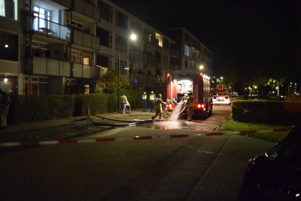 Brand in appartement snel geblust