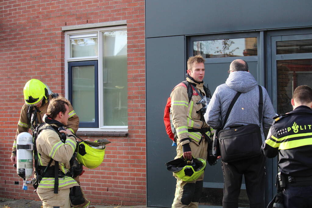 Brandweer ingezet voor gaslucht in appertementcomplex