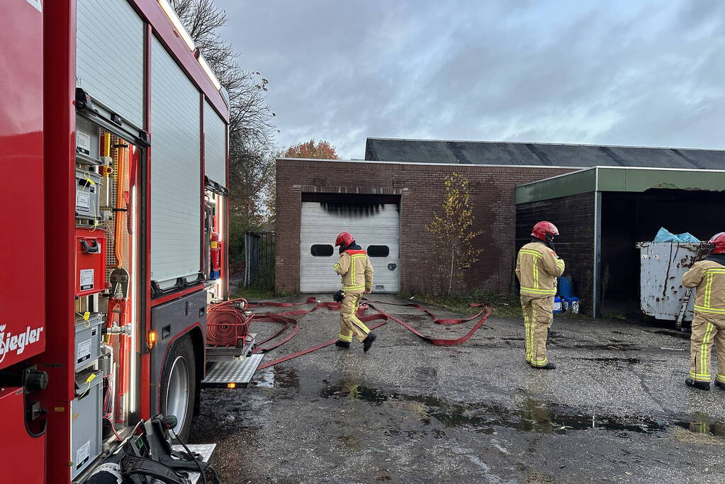 Rookontwikkeling bij brand in oude textielfabriek