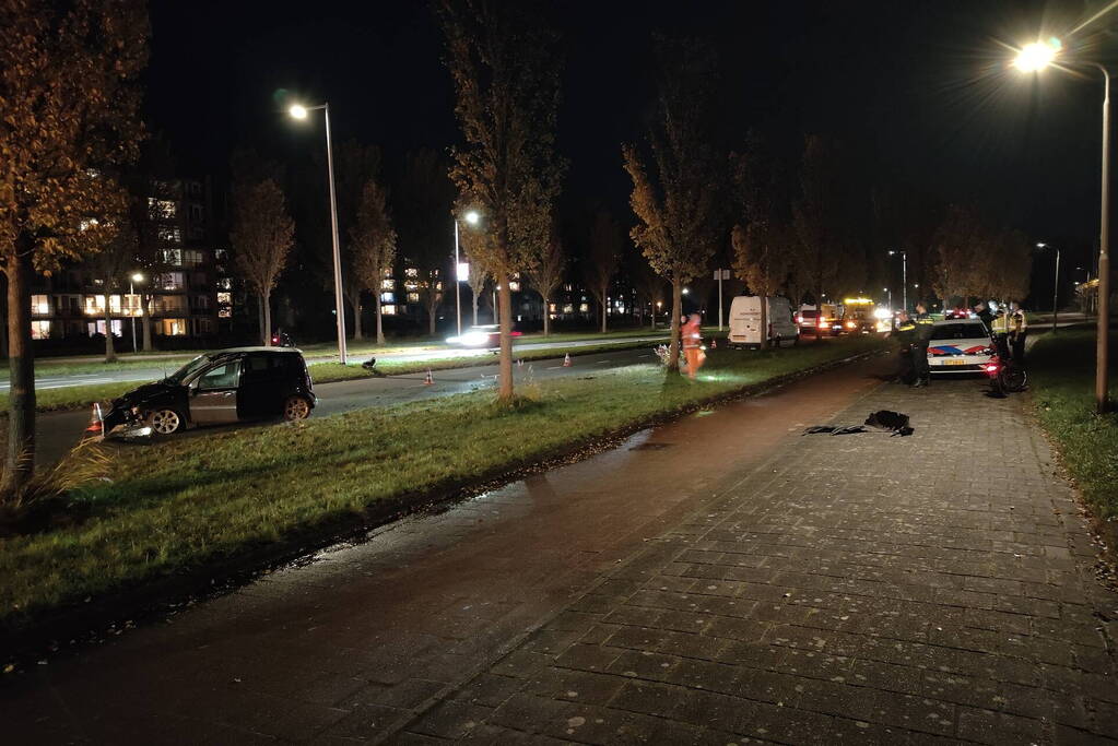 Veel schade bij frontale aanrijding