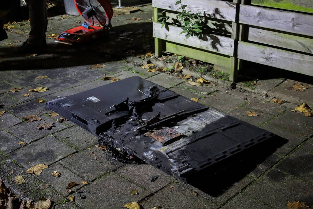 Televisie veroorzaakt woningbrand