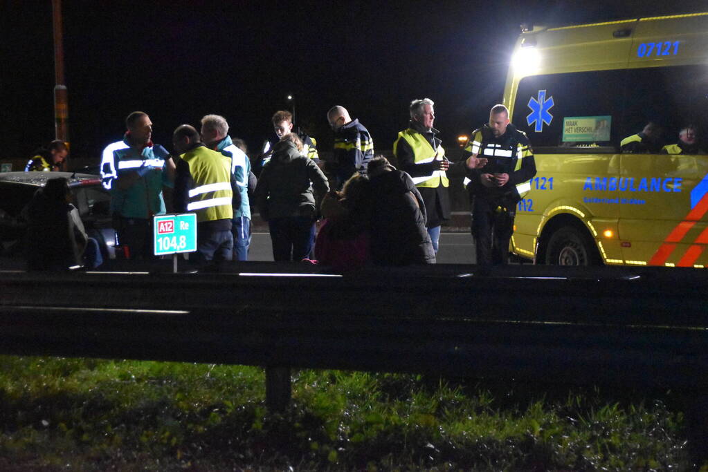 Gewonde bij ongeval op snelweg