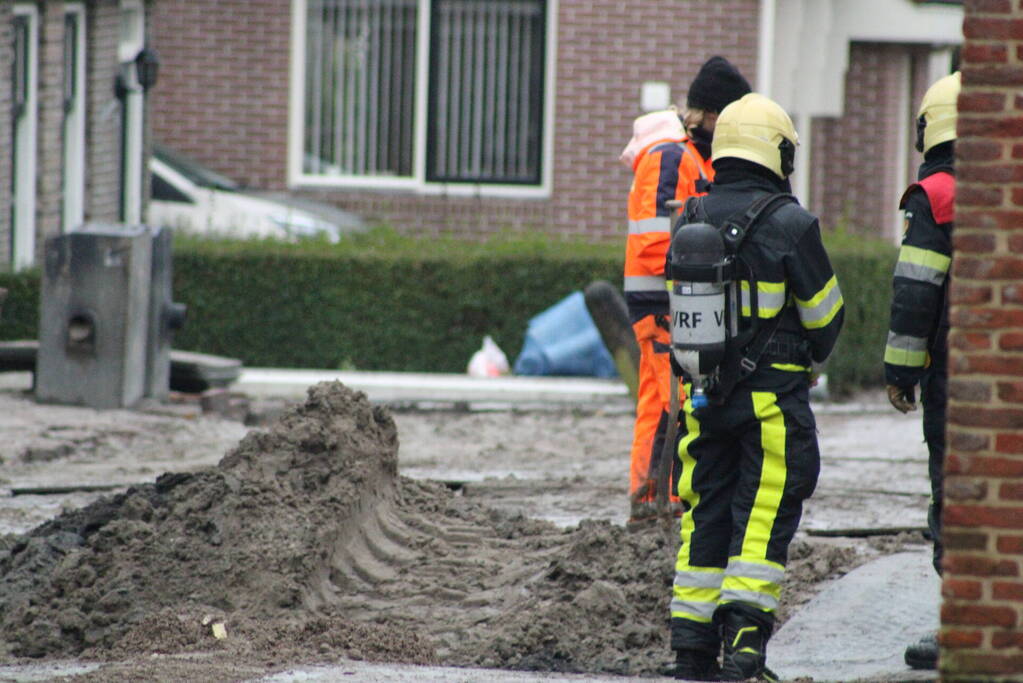 Gaslekkage door wegwerkzaamheden