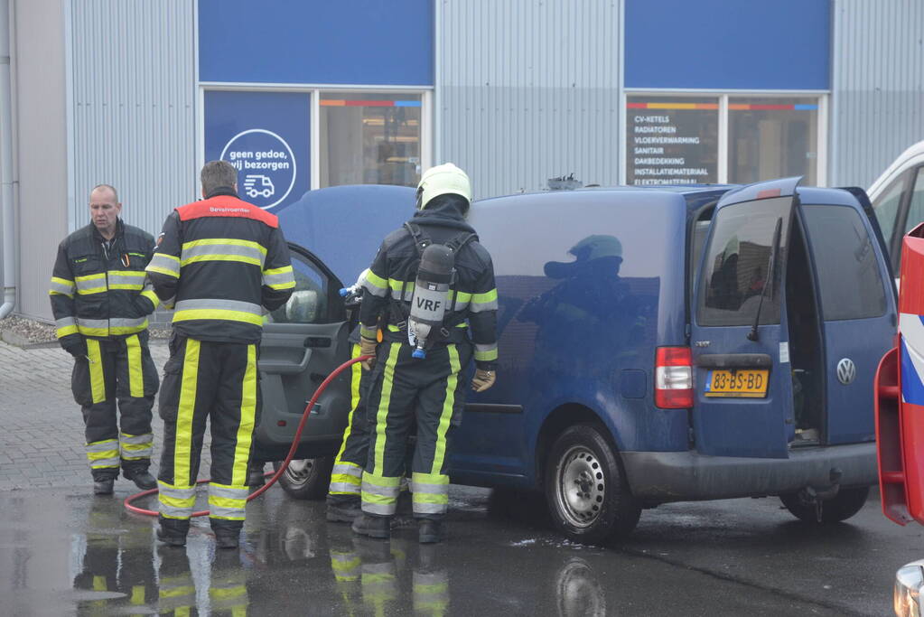 Schade aan voertuig na brand