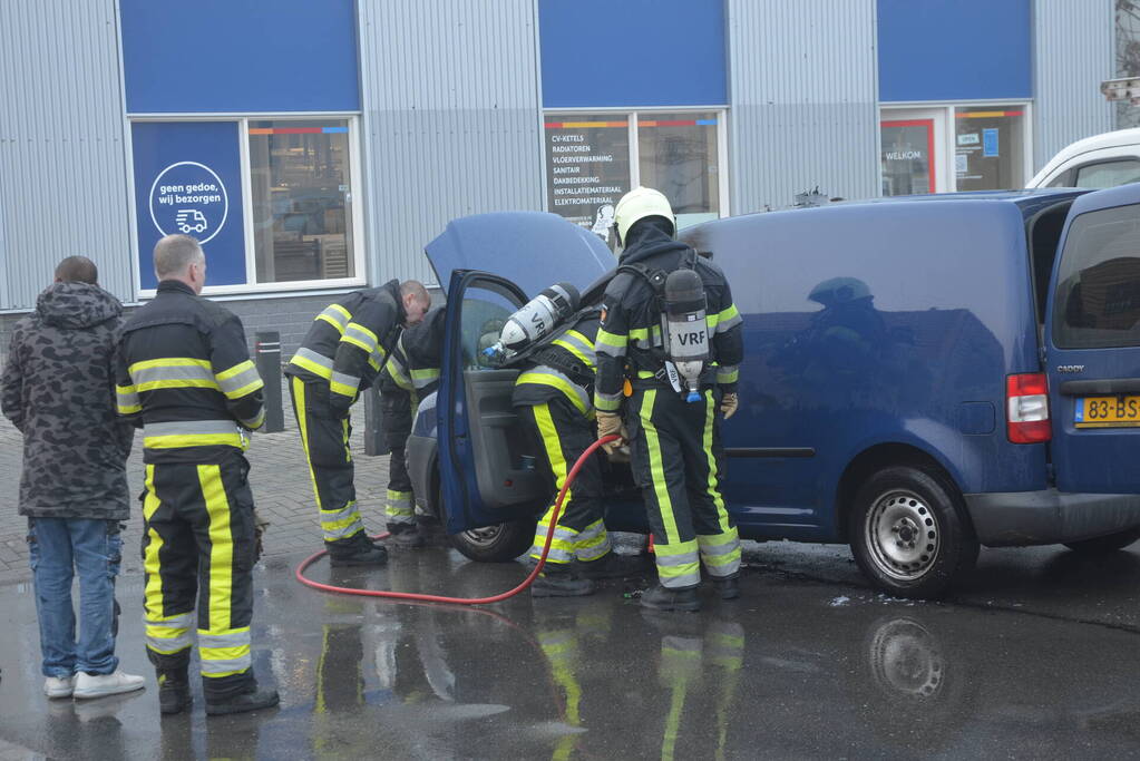 Schade aan voertuig na brand