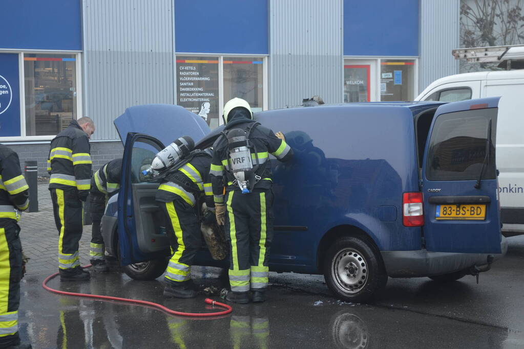 Schade aan voertuig na brand