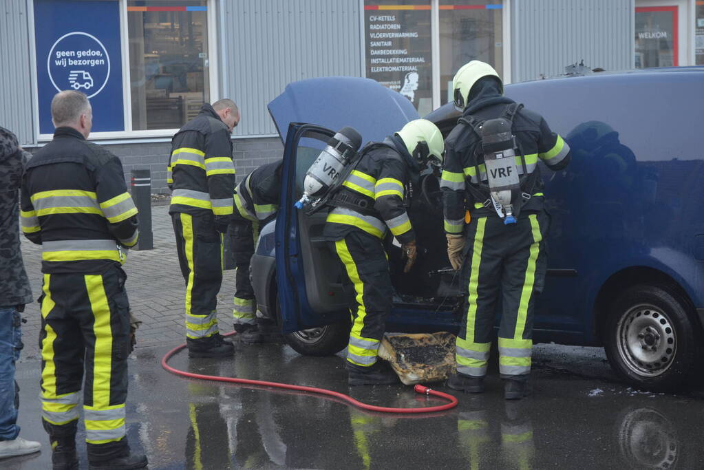 Schade aan voertuig na brand