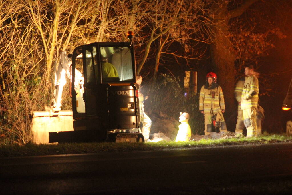 Brandweer ingezet voor gaslekkage