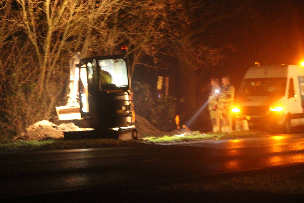 Brandweer ingezet voor gaslekkage
