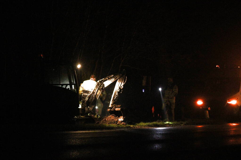 Brandweer ingezet voor gaslekkage