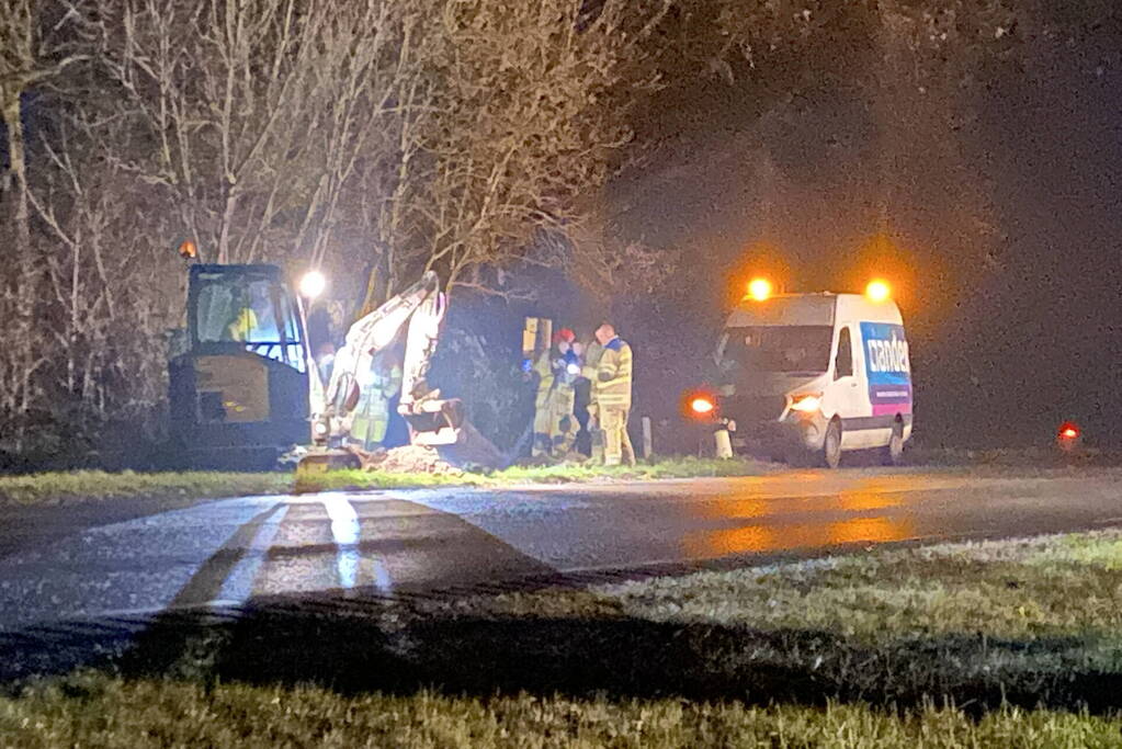 Brandweer ingezet voor gaslekkage