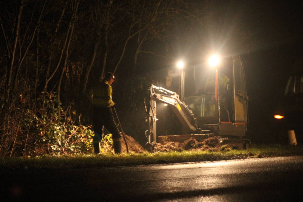 Brandweer ingezet voor gaslekkage