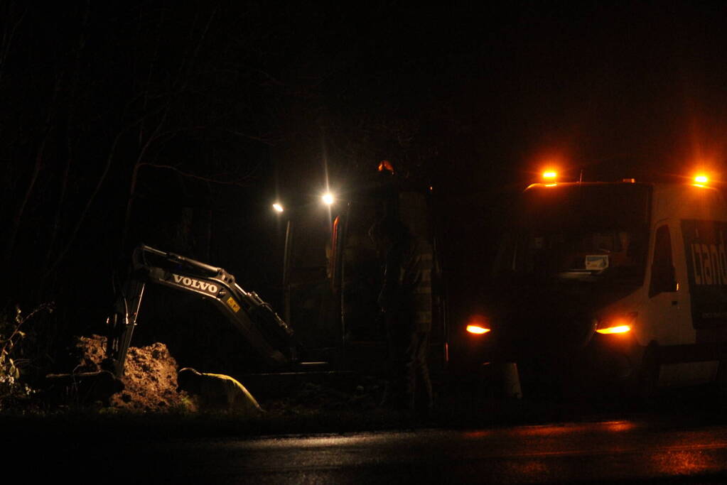 Brandweer ingezet voor gaslekkage