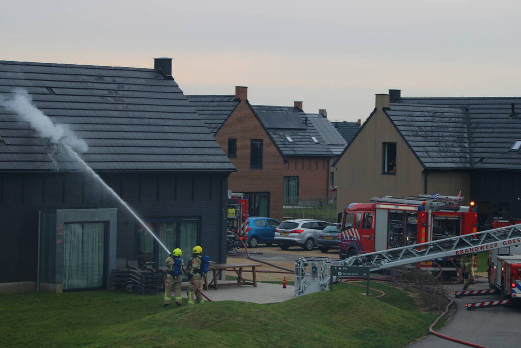 Felle brand in sauna van vakantiewoning