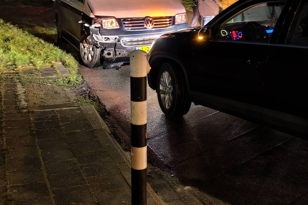 Materiële schade na ongeval op kruising