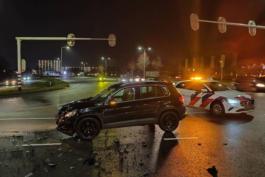 Materiële schade na ongeval op kruising