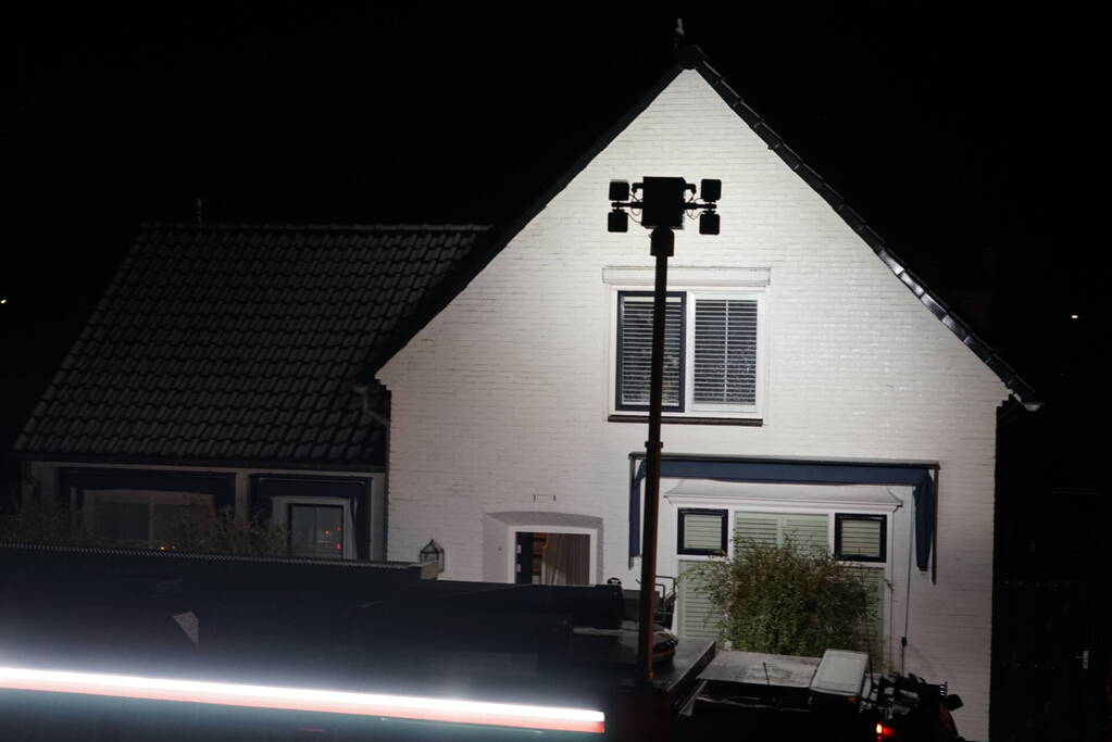 Veel rookontwikkeling bij schoorsteenbrand