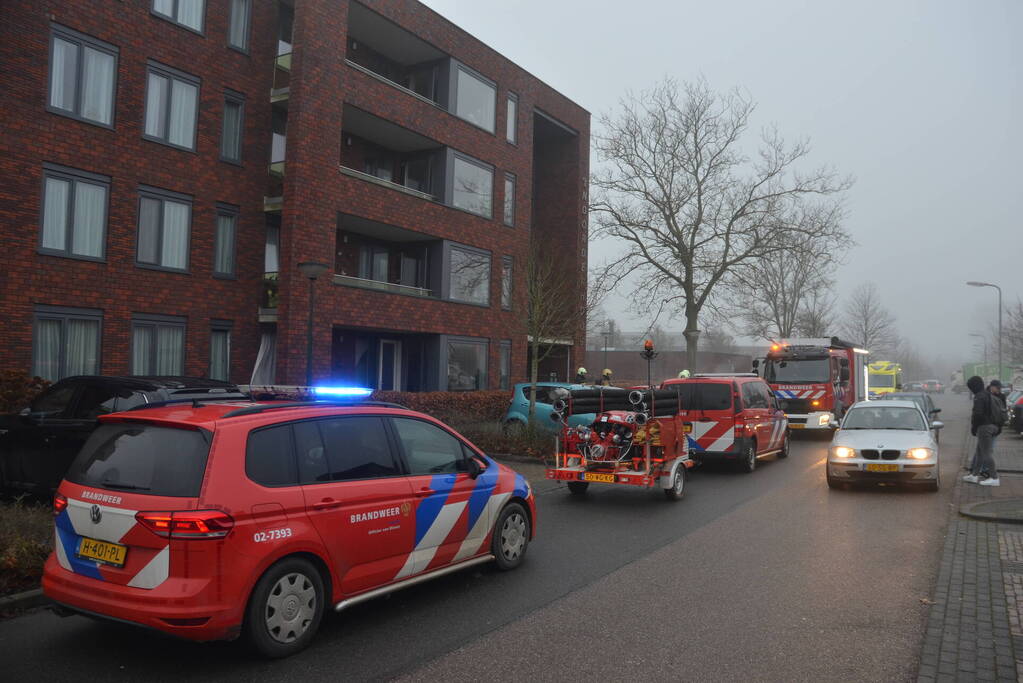 Woningbrand in appartementencomplex