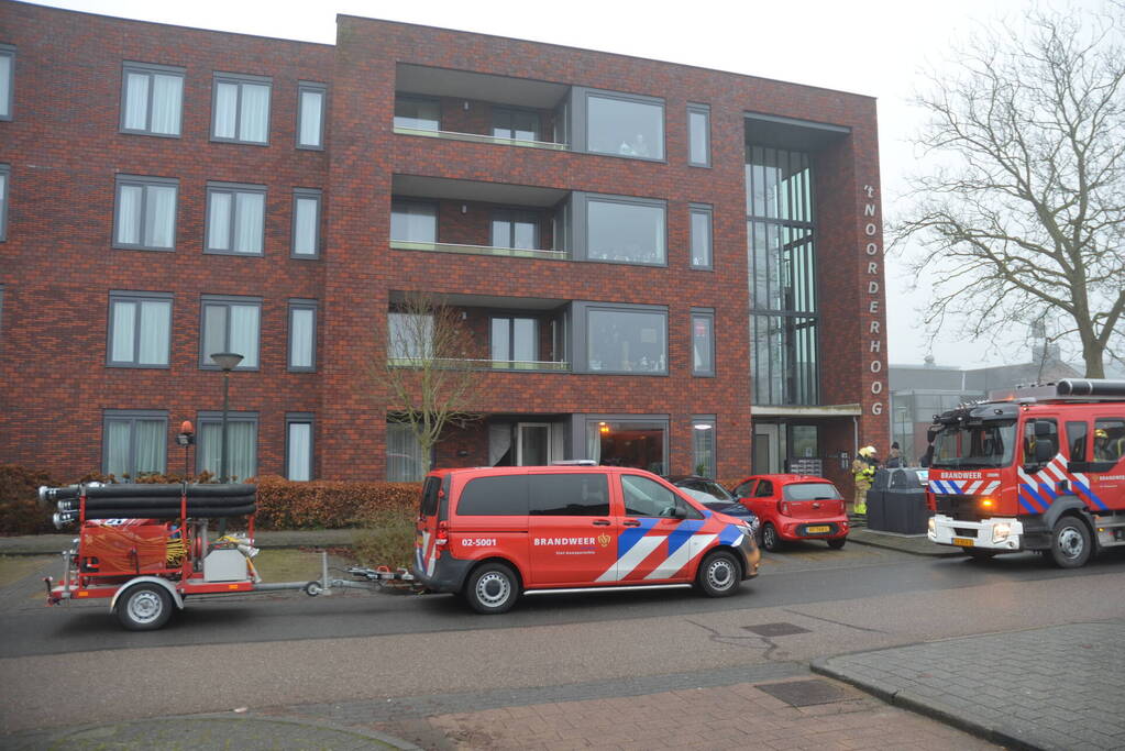 Woningbrand in appartementencomplex