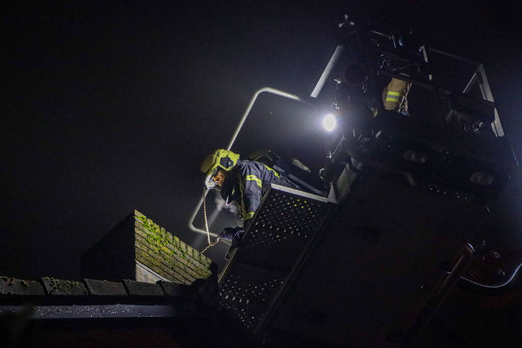 Oplettende buren merken schoorsteenbrand op