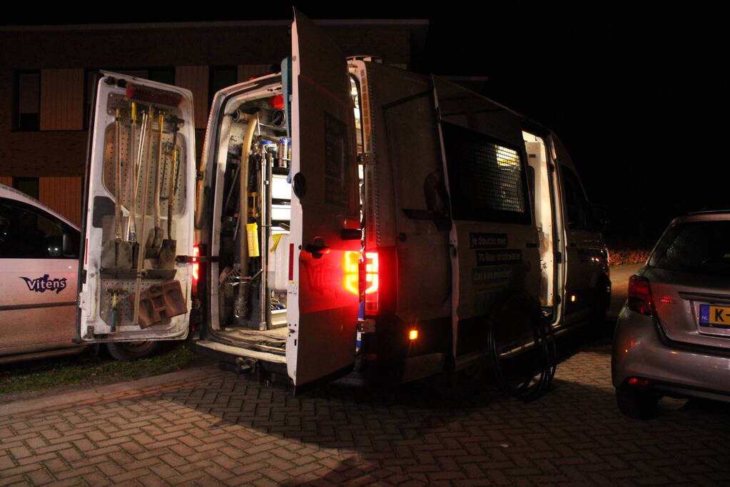 Brandweer ingezet voor waterleiding breuk