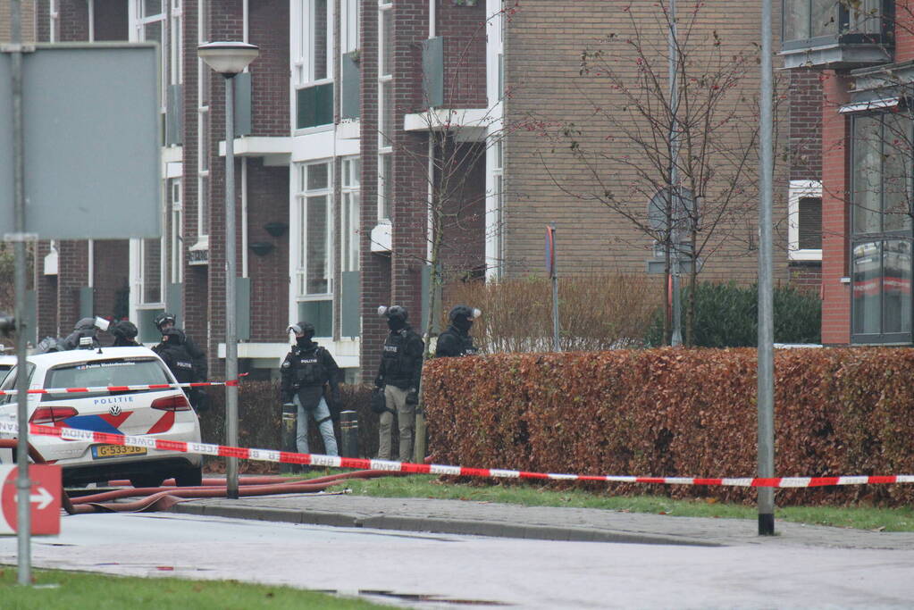 Persoon heeft gaskraan opengedraait arrestatieteam aanwezig