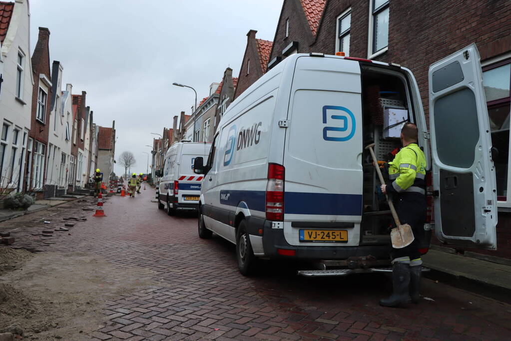 Gaslekkage door aanleg van glasvezel