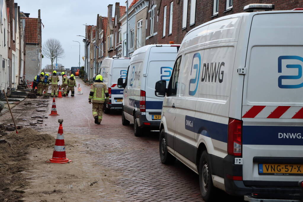 Gaslekkage door aanleg van glasvezel