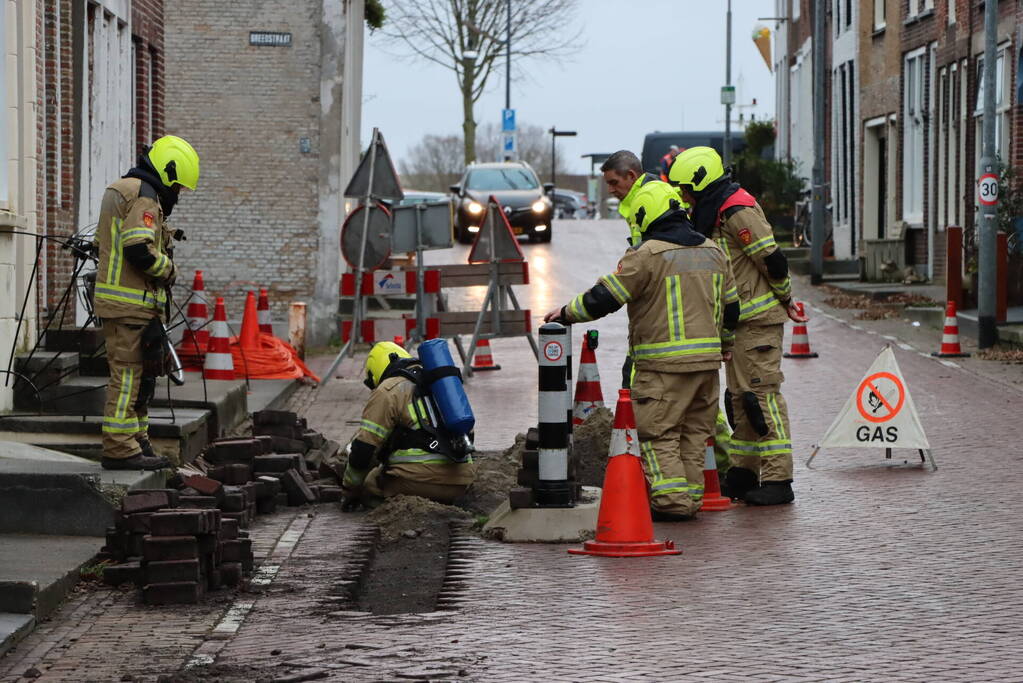 Gaslekkage door aanleg van glasvezel