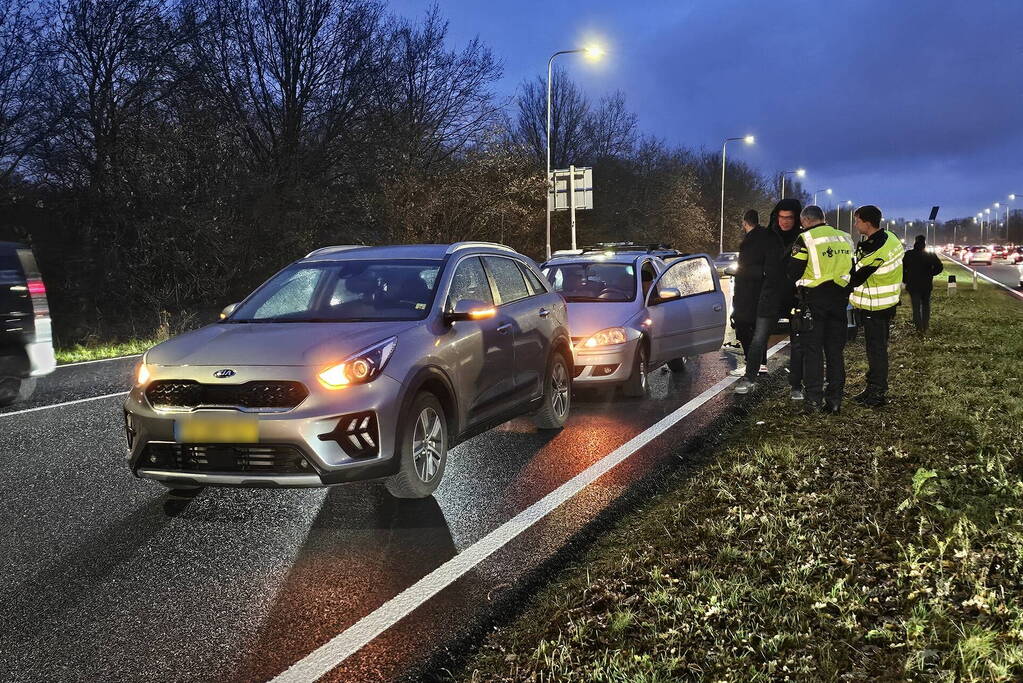 Vier voertuigen betrokken bij ongeval