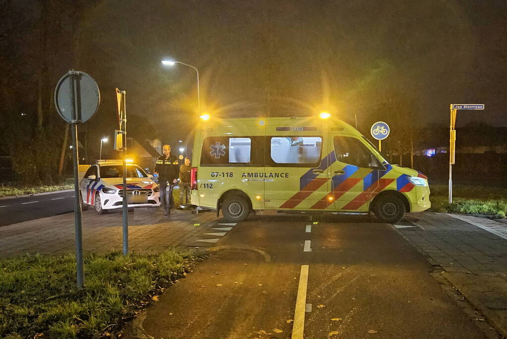 Fietser gewond bij aanrijding met auto