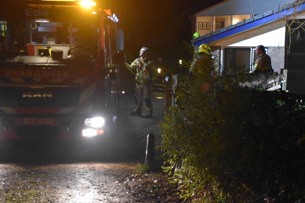 Containerhok verwoest door brand