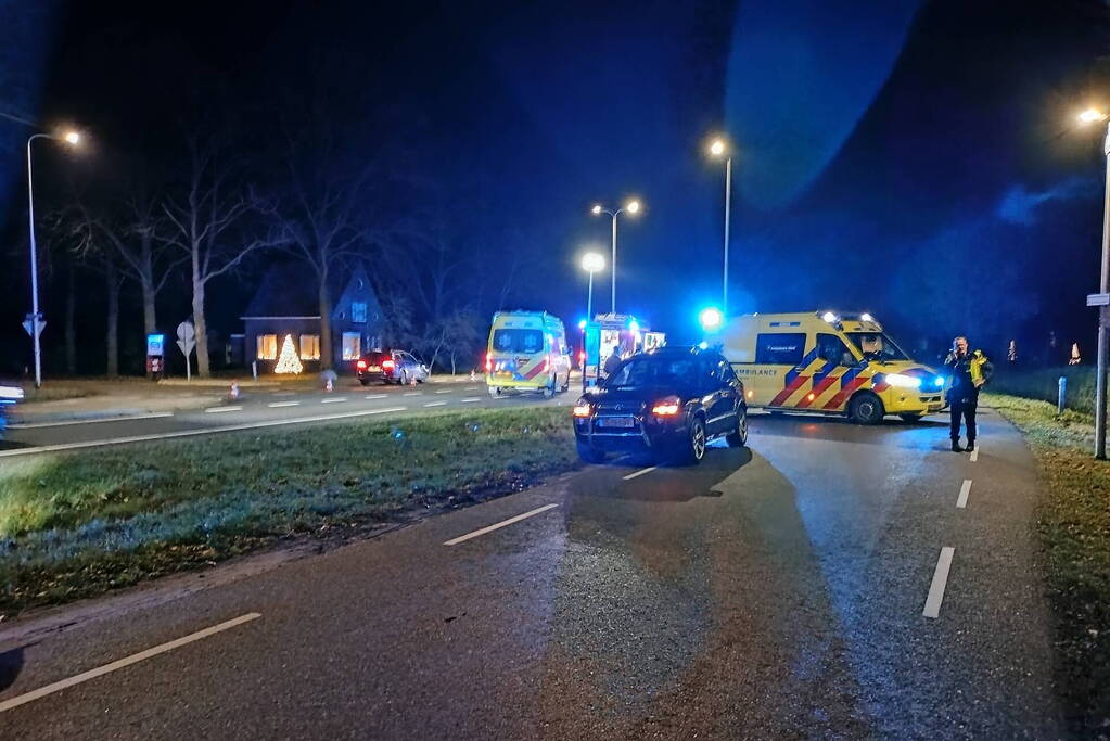 Ernstig ongeval tussen automobilist en scooterrijder