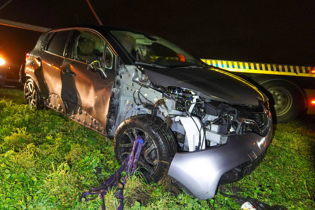 Bestuurder aangehouden na eenzijdig ongeval