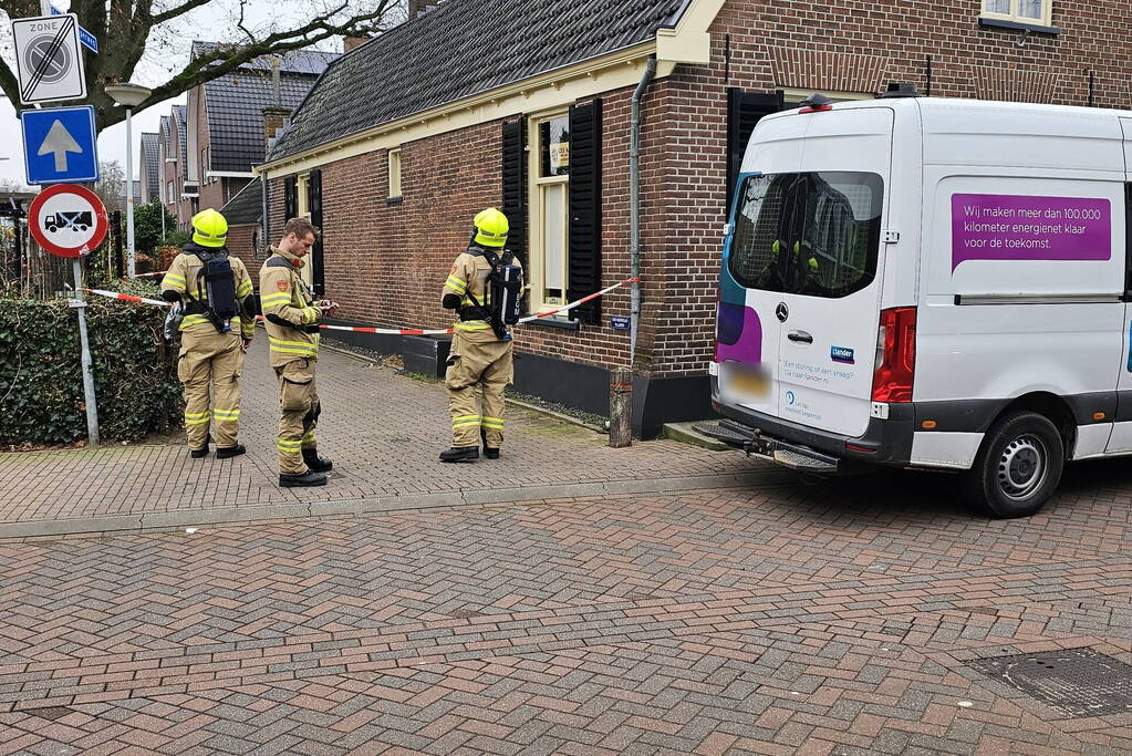 Gaslekkage ontstaan door werkzaamheden