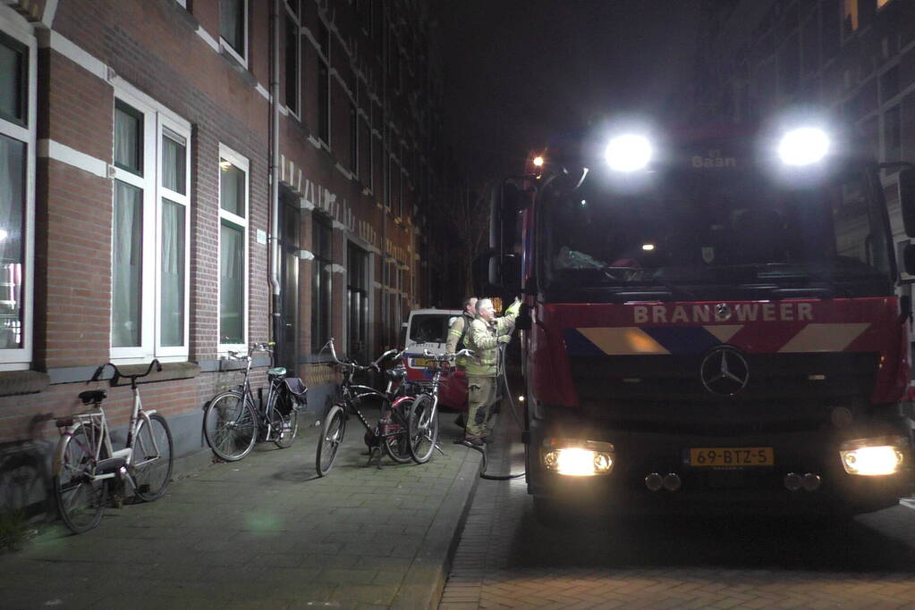 Rookontwikkeling in woning door vergeten pan op vuur