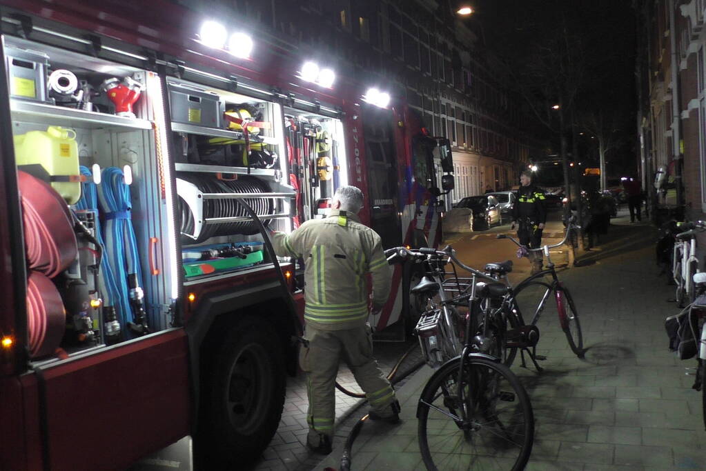 Rookontwikkeling in woning door vergeten pan op vuur