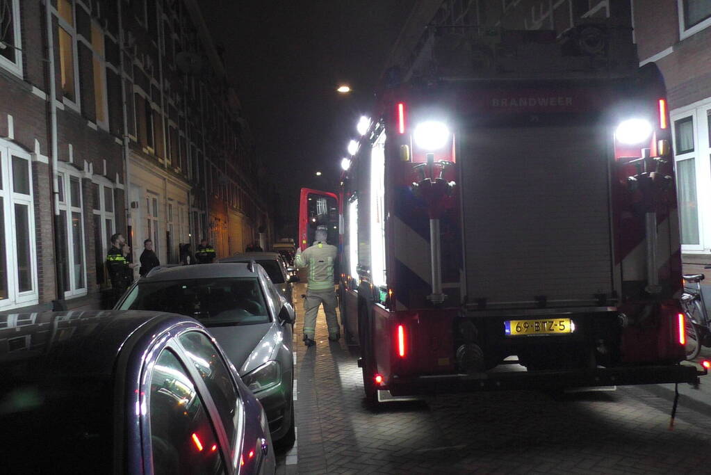 Rookontwikkeling in woning door vergeten pan op vuur